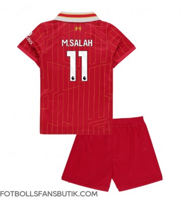 Liverpool Mohamed Salah #11 Replika Hemmatröja Barn 2024-25 Kortärmad (+ Korta byxor)